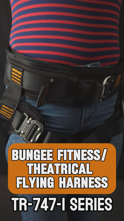 Bungee Fitness - Theatrical Flying Harness - Black