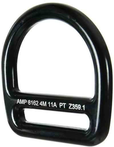 Tanko Single Slotted Aluminum D-Ring Black.