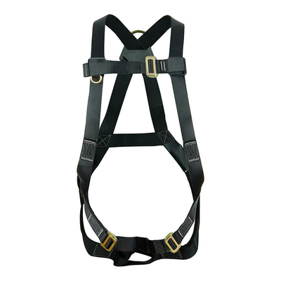 Vertigo basic full body harness with d-ring in black 