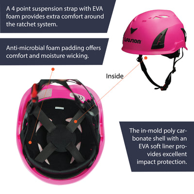 Meka Rock Climbing Helmet – Pink