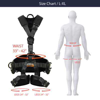 Tac Rescue Tactical Harness with Flat Foam Padding.
