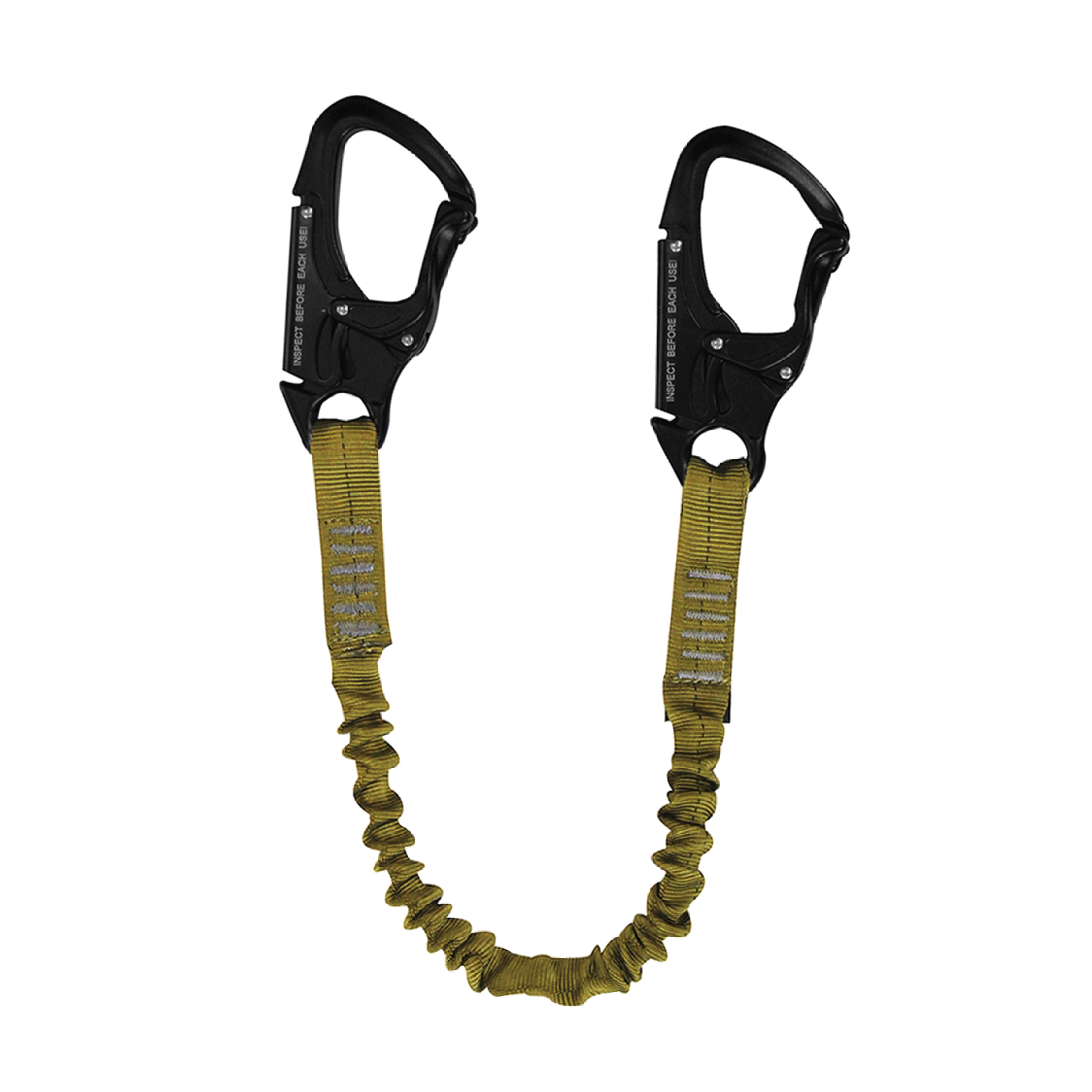 Fusion Tactical 4ft Retention Lanyard - Elastic Bungee With Snap Hook, 23kN Rating