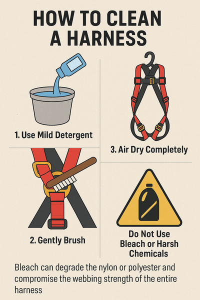 How to Clean a Safety Harness Without Damaging It: Expert PPE Cleaning Tips