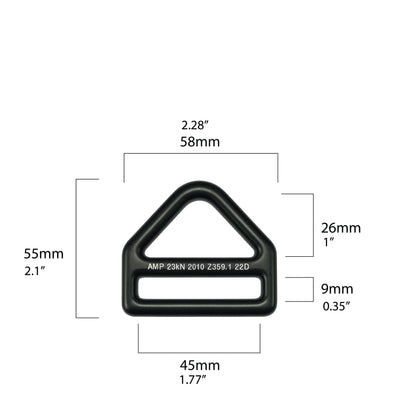 Steel Triangle D-Ring