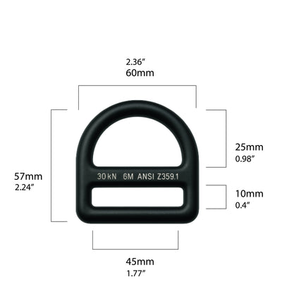 Anillo D de acero – Semicírculo