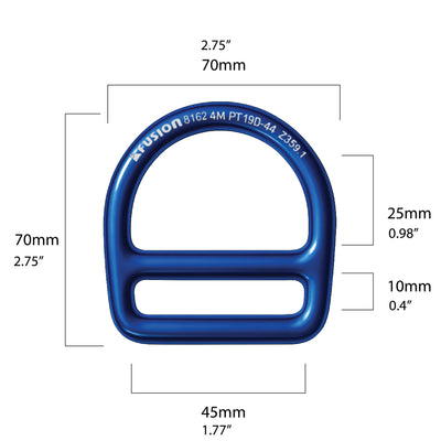 Tanko Single Slotted Aluminum D-Ring
