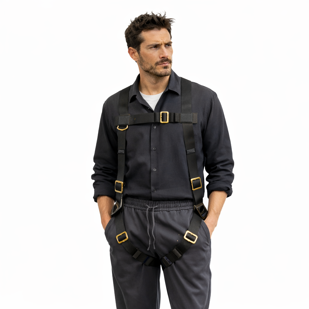TCH-201A Vertigo Basic Full Body Harness – Black for Industrial