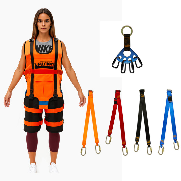 Super Ripper Headfirst Prone Zipline Harness combo Kit | Outdoor