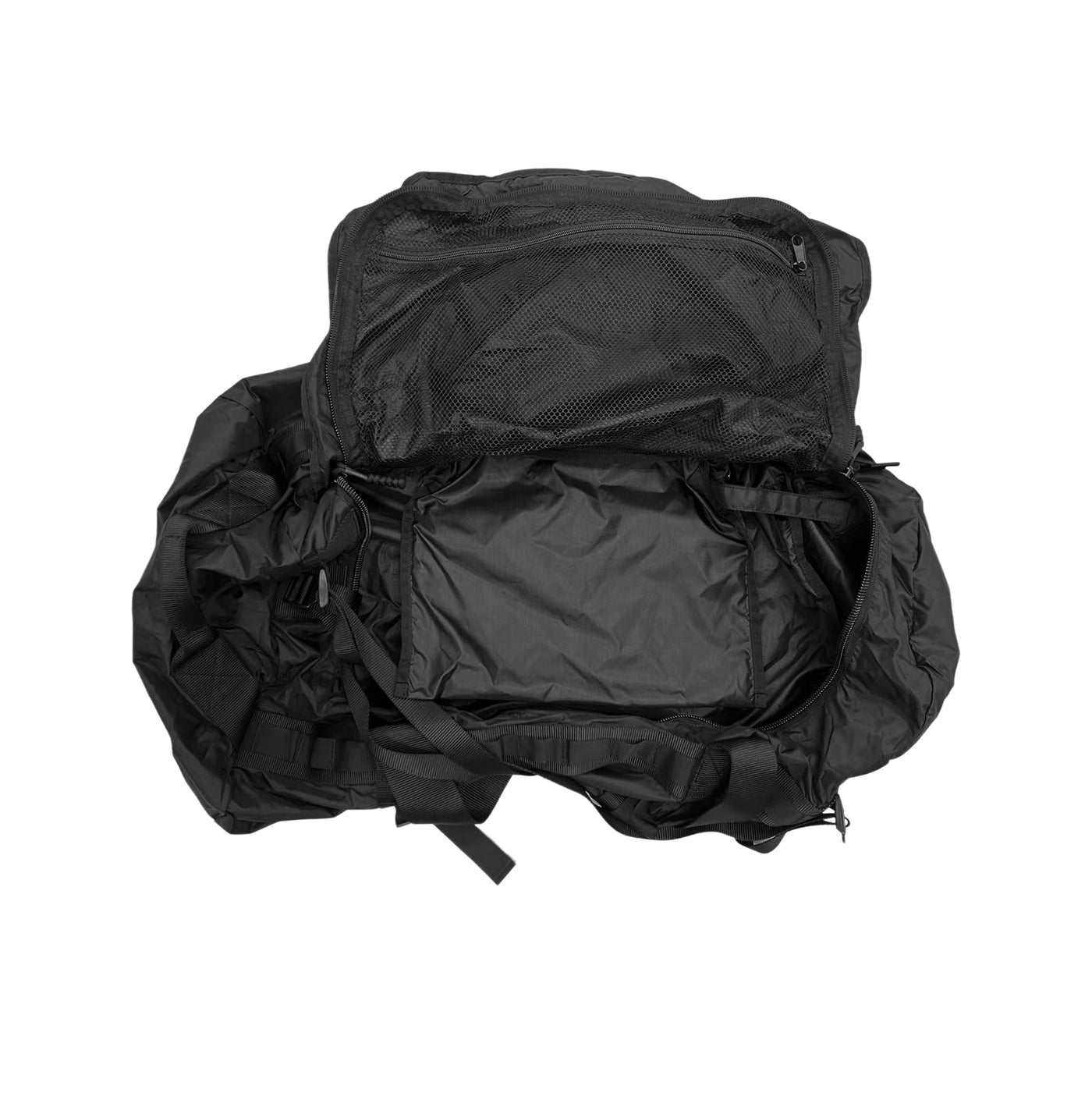convertible black duffle backpack for travel and climbing
