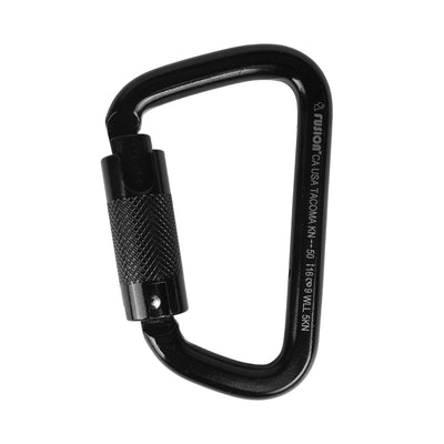 Tacoma Steel 50KN Auto Lock Carabiner – Gold Clip for Climbing, Rescue & Rigging