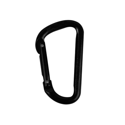 Novelty D-Shaped Carabiner - Black