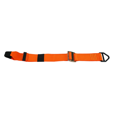 24" Nylon Quick Adjustable Lanyard w/ Triangle D-Ring - Orange