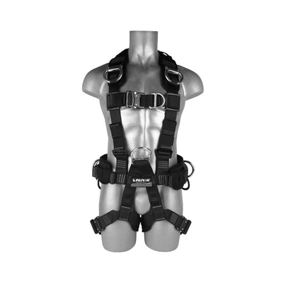 TAC-SCAPE-H Full Body Harness – Black with Presto Buckles & EVA Padding for Tactical Rescue