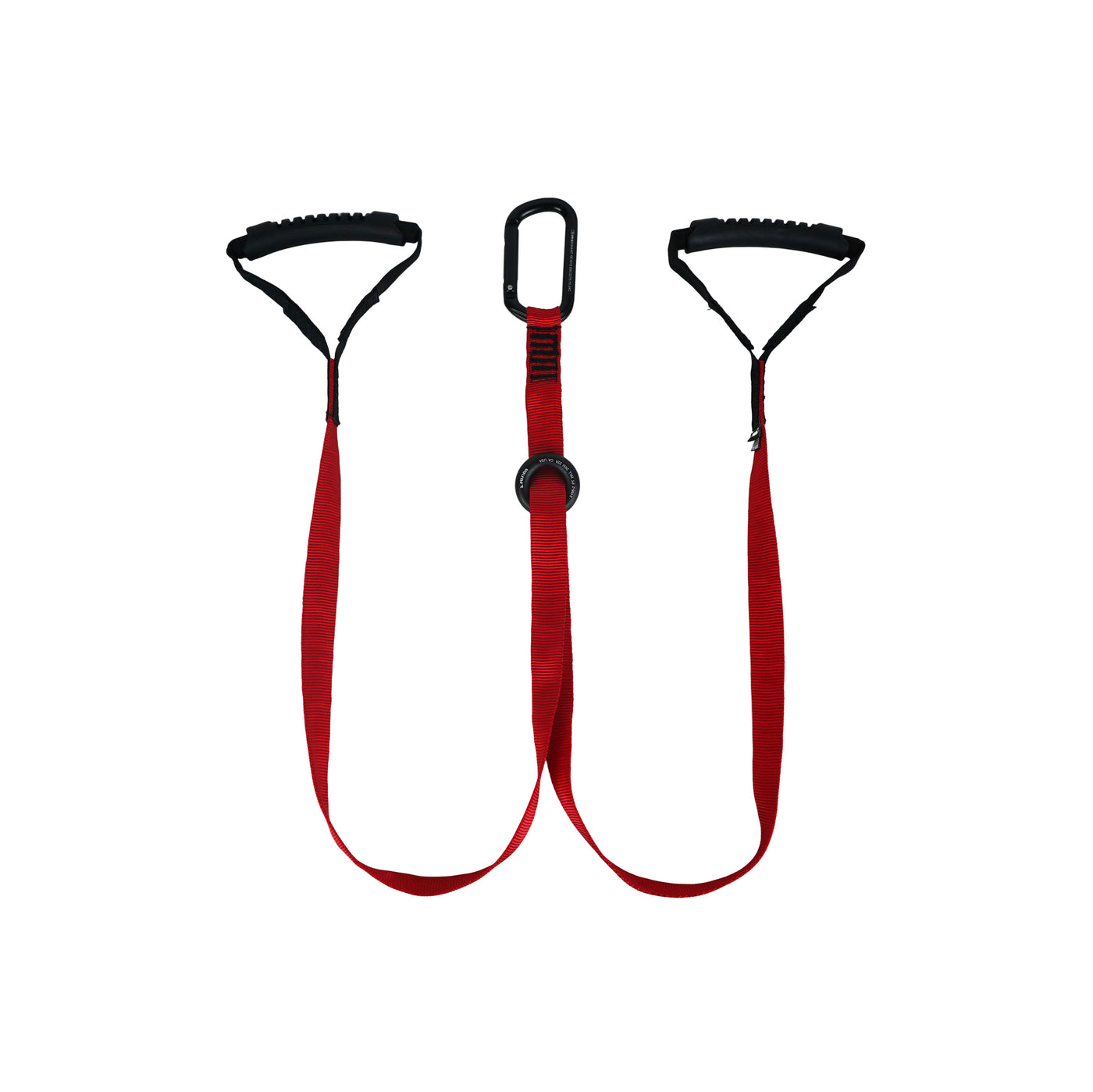 36" Adjustable Stretch Lanyard – Carabiner Attachment with Rubberized Handle