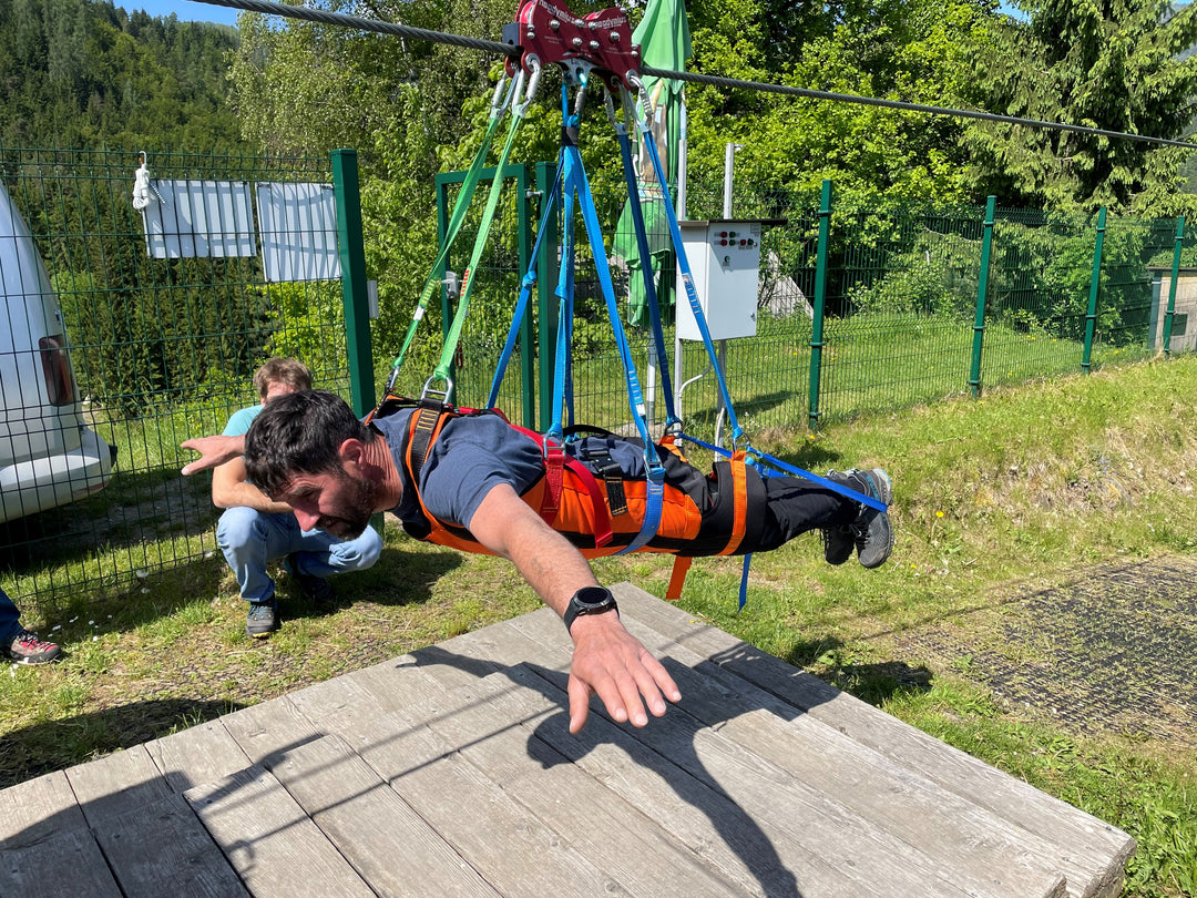 TZP-588-2 Super Ripper Headfirst Prone Zipline Harness – Aluminum
