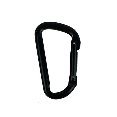 Novelty D-Shaped Carabiner - Black