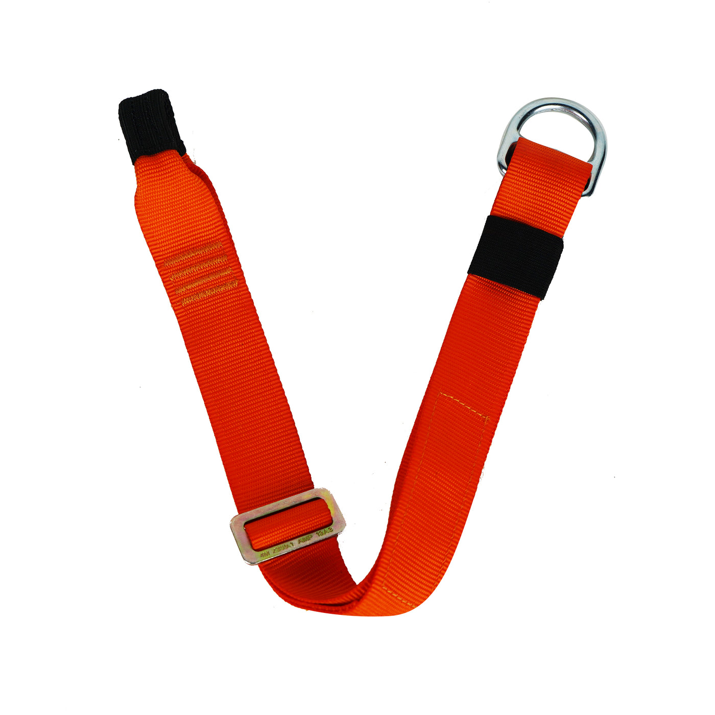 Zip Line Safety Tether Nylon Adjustable Lanyard D-Ring