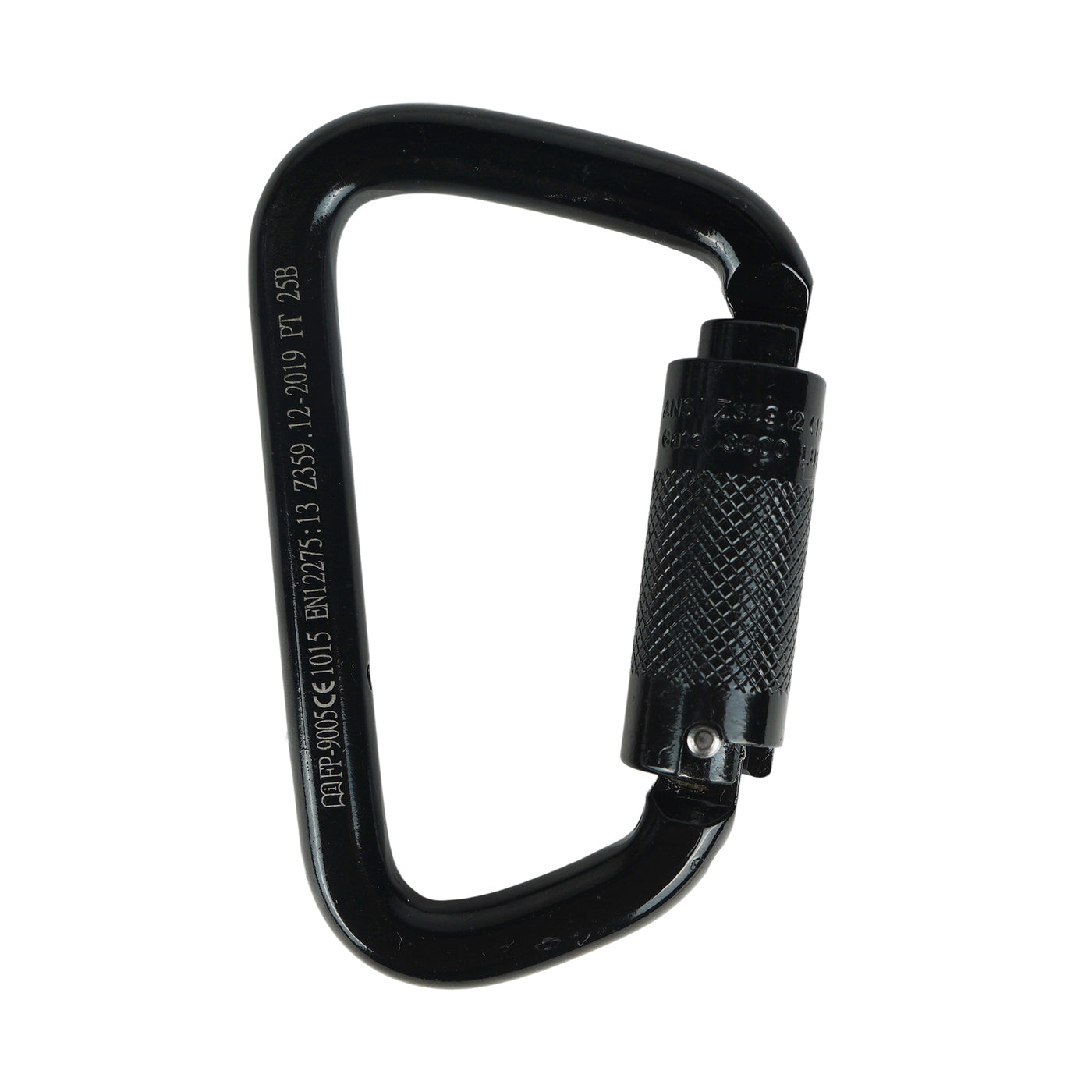 Tacoma Steel 50KN Auto Lock Carabiner – Gold Clip for Climbing, Rescue & Rigging