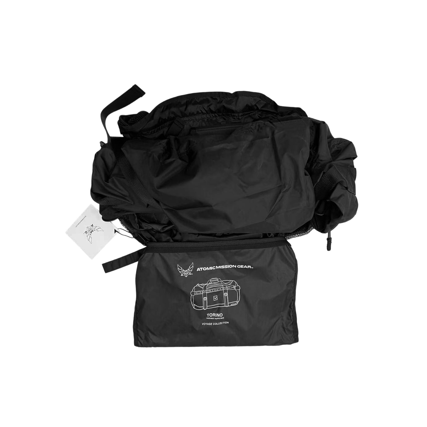 tactical duffle bag with backpack straps and MOLLE panel