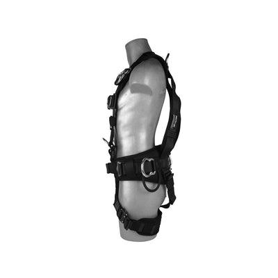 TAC-SCAPE-H Full Body Harness – Black with Presto Buckles & EVA Padding for Tactical Rescue