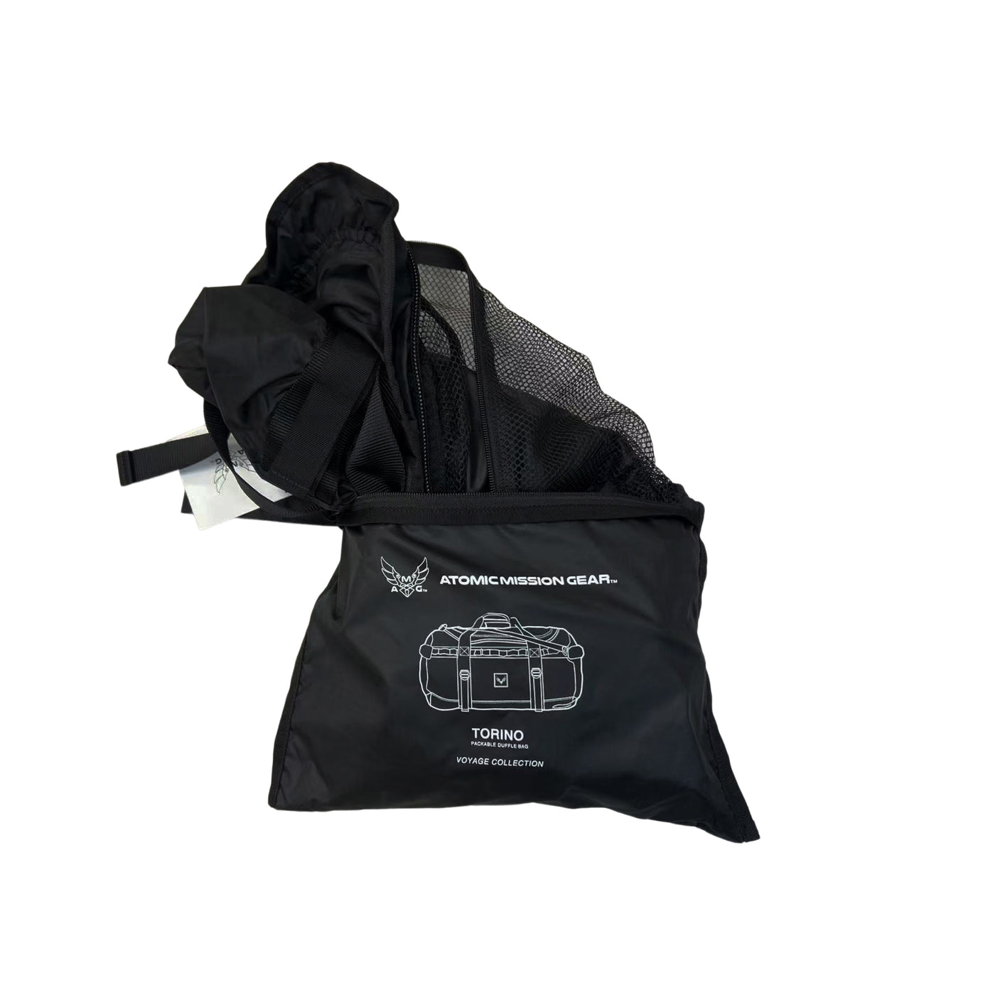 Torino outdoor gear bag with aluminum buckles and ripstop nylon