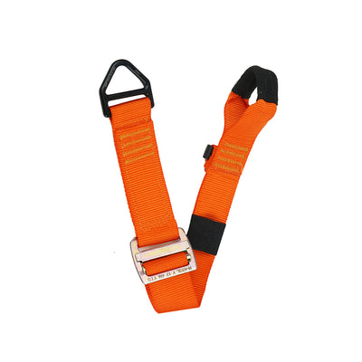 24" Nylon Quick Adjustable Lanyard With Triangle D-Ring - Orange