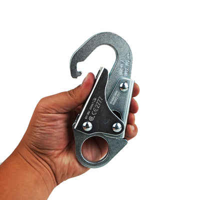 Snap Hook - Maxi-2 Steel with Key Nose Carabiners Silver finish