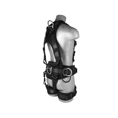 TAC-SCAPE-H Full Body Harness – Black with Presto Buckles & EVA Padding for Tactical Rescue