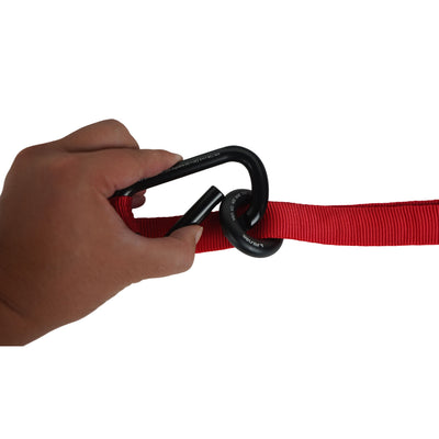 36" Adjustable Stretch Lanyard – Carabiner Attachment with Rubberized Handle