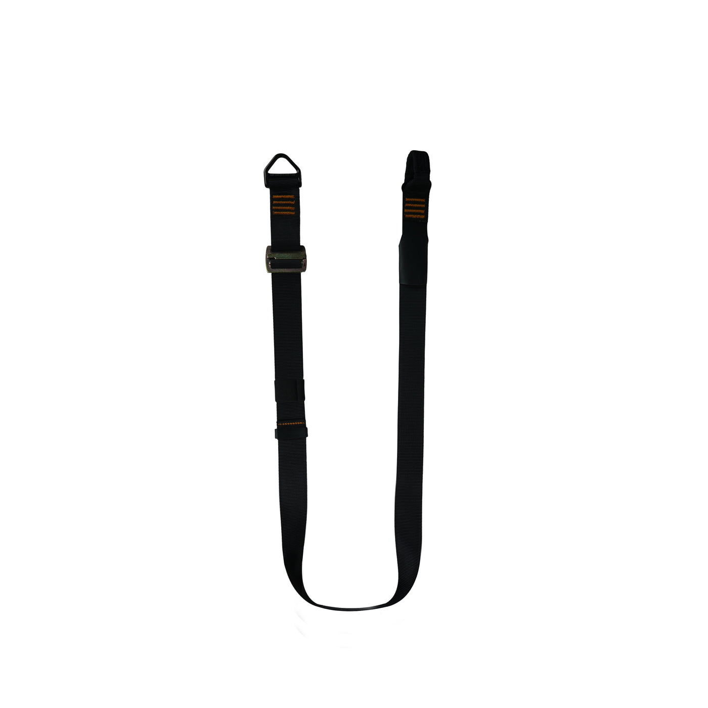 Adjustable anchor strap with triangle D-ring and gear loop – 1.75" nylon MIL-SPEC lanyard