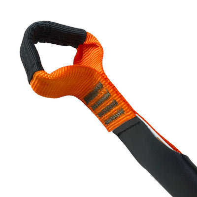 challenge course lanyard with integrated backup loop and primary anchor