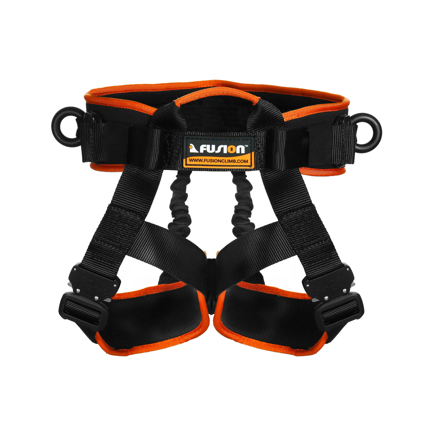 PRESTO X FIT Gym Harness – Black/Orange Aluminum O-Ring System for Aerial, Suspension, and CrossFit Training