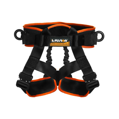 PRESTO X FIT Gym Harness – Black/Orange Aluminum O-Ring System for Aerial, Suspension, and CrossFit Training
