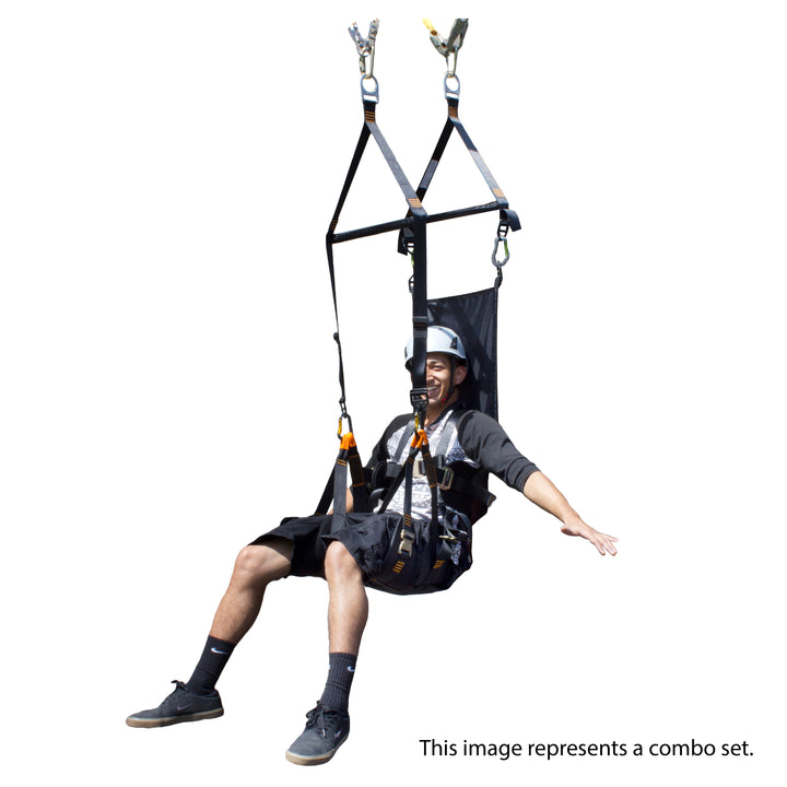 Roar Ziplining Seat Style Harness W/ Head Support | Fusion Climb