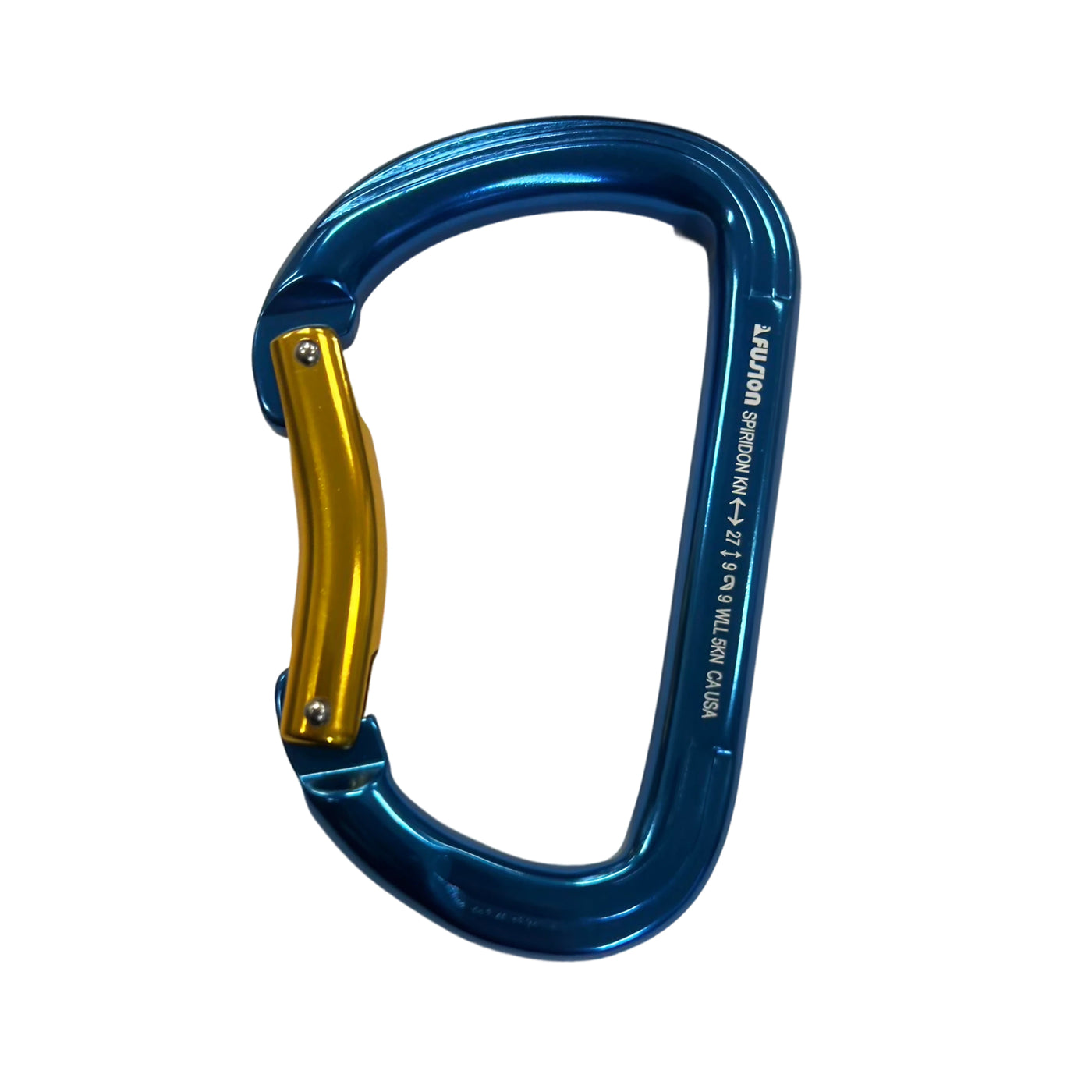 Spiridon Aluminum - Bend Gate Carabiner - Blue