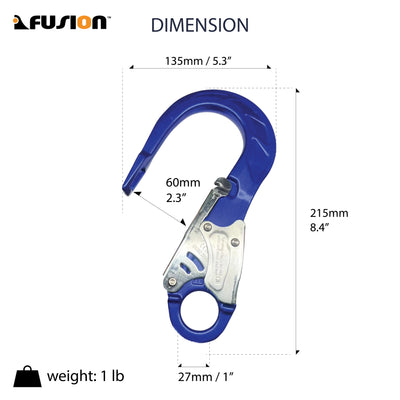 Poseidon II Stainless Steel Gate Drop Rebar Hook - Blue
