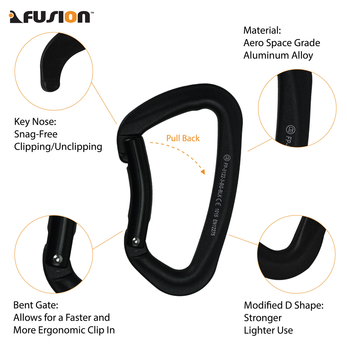 Fusion climb pack 11cm / 20cm quickdraw set