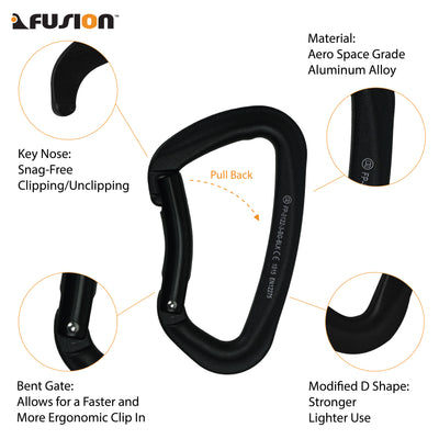 Fusion climb pack 11cm / 20cm quickdraw set