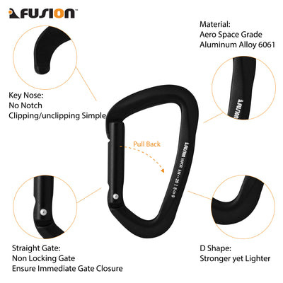Fusion climb pack 11cm / 20cm quickdraw set
