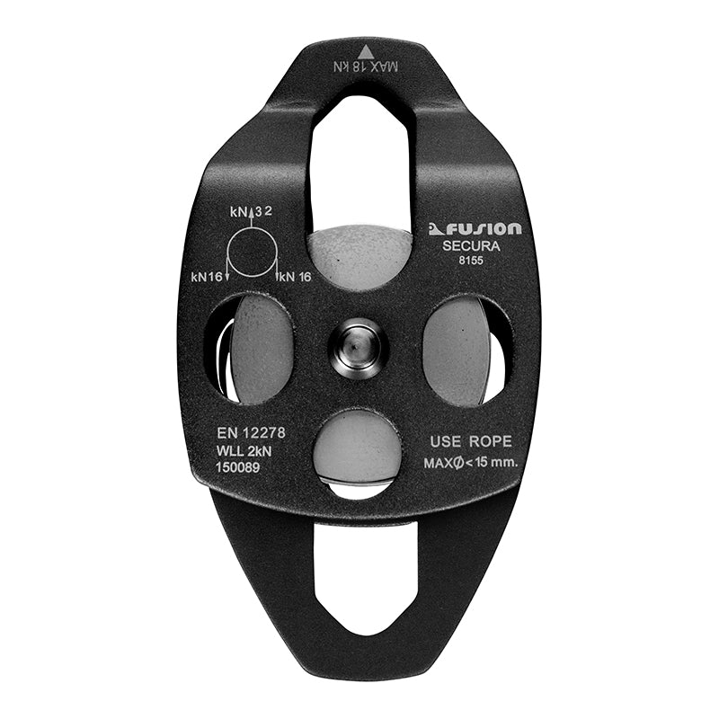 Fusion Climb Z-Max Speed Zip Line Trolley Pulley - Stainless Steel, 45kN, High Speed