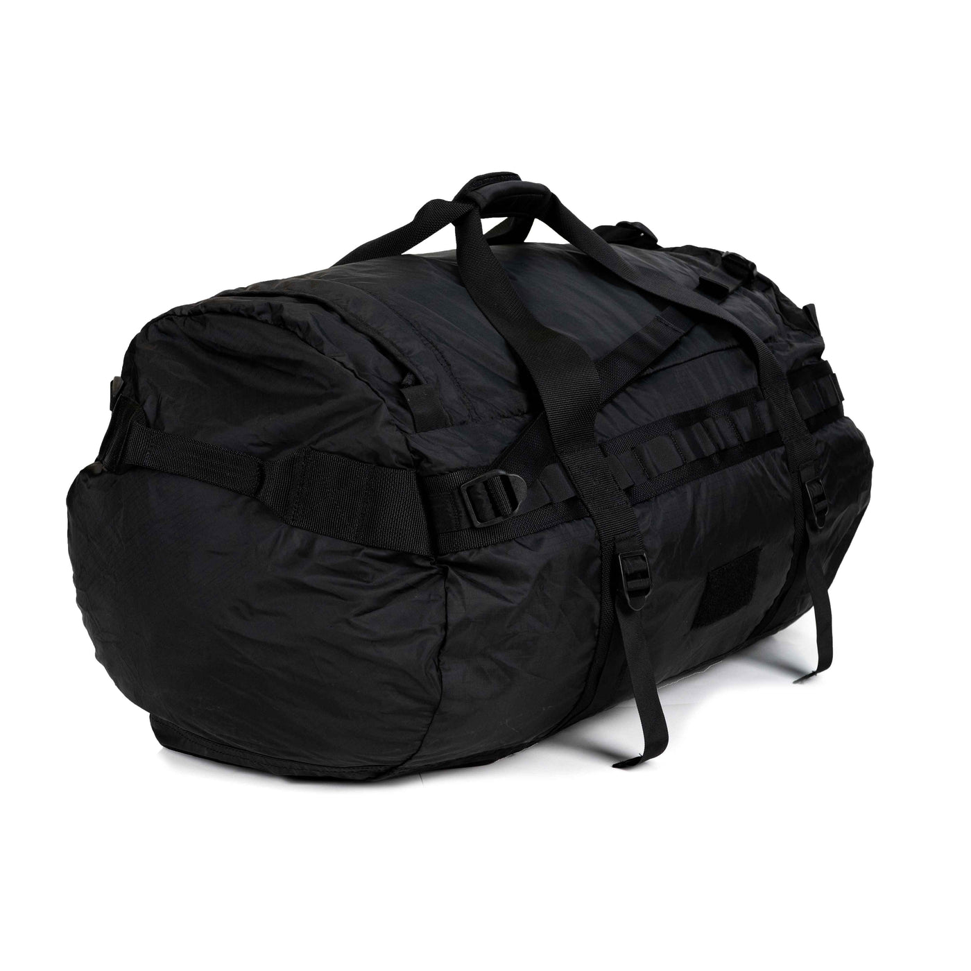tactical duffle bag with backpack straps and MOLLE panel