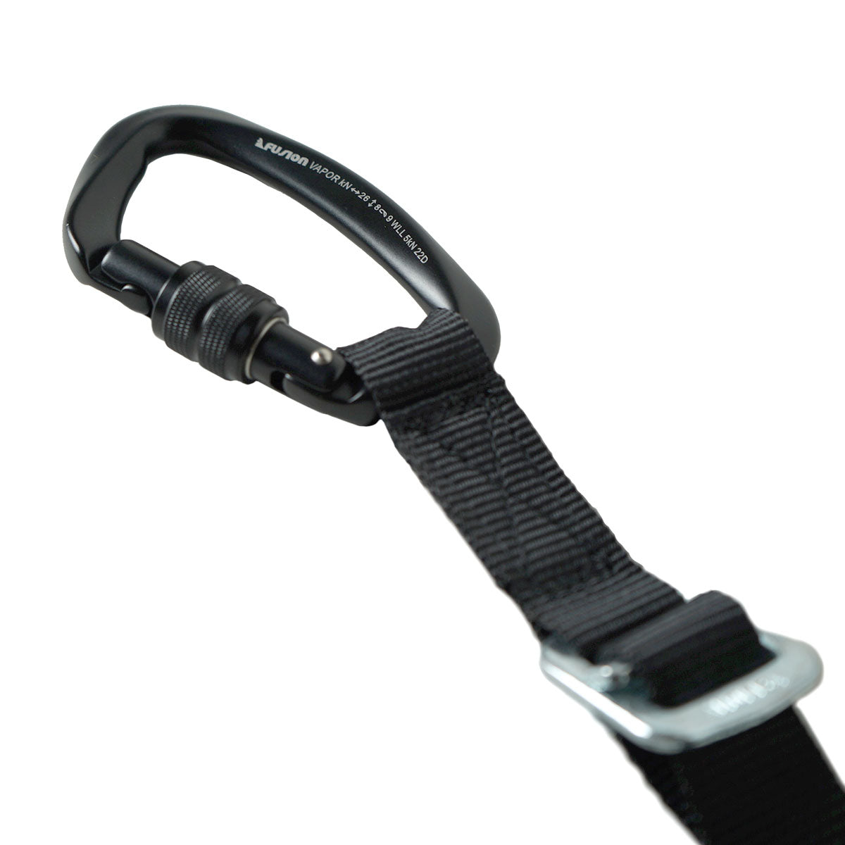 Adjustable Quick Position Lanyard – 1" Nylon Webbing with Screw Lock Carabiner