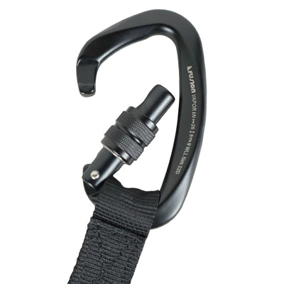 Adjustable Quick Position Lanyard – 1" Nylon Webbing with Screw Lock Carabiner