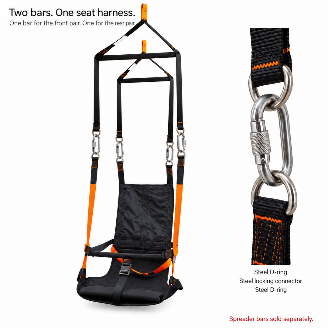 Fusion Climb Gamma Accessible Zipline Sitting Harness – 5,000 lb
