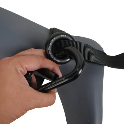 36" Adjustable Stretch Lanyard – Carabiner Attachment with Rubberized Handle