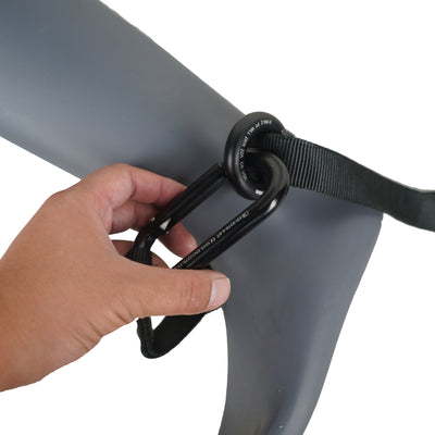 36" Adjustable Stretch Lanyard – Carabiner Attachment with Rubberized Handle