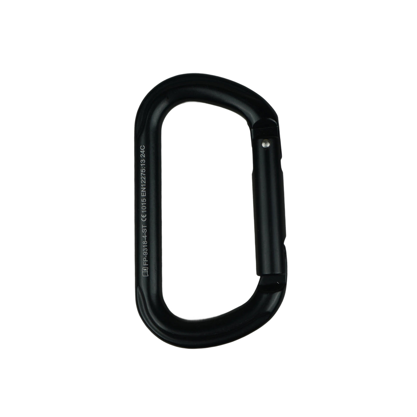 Supreme Oval-Shaped - Straight Gate Carabiner - Black