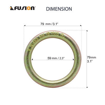 3" Drop Forged Steel O-Ring - Gold