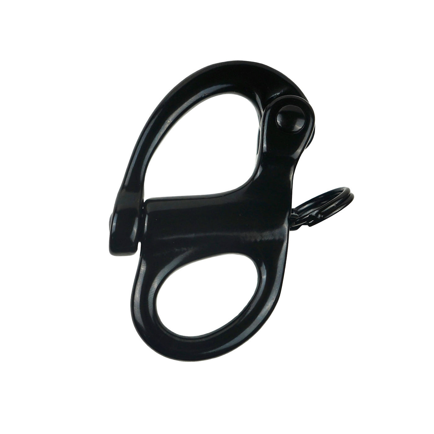 2" Snap Shackle With Fixed Eye - Black