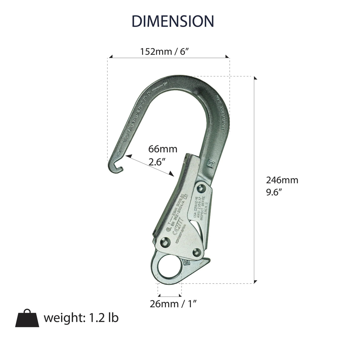 ブラインド Manabon Lobster Claw Lanyard for Zipline Safety | [Fusion Climb USA]